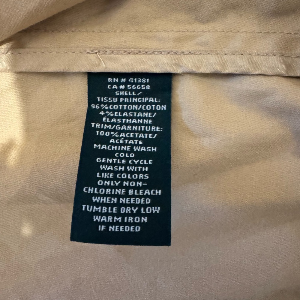 Lauren Ralph Lauren Tan Utility Button Up Top - Picture 8 of 8